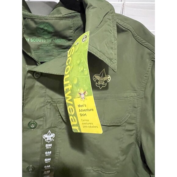 Boy Scouta of America Adventure Short Sleeve Button Up Shirt - Size S - Picture 3 of 4